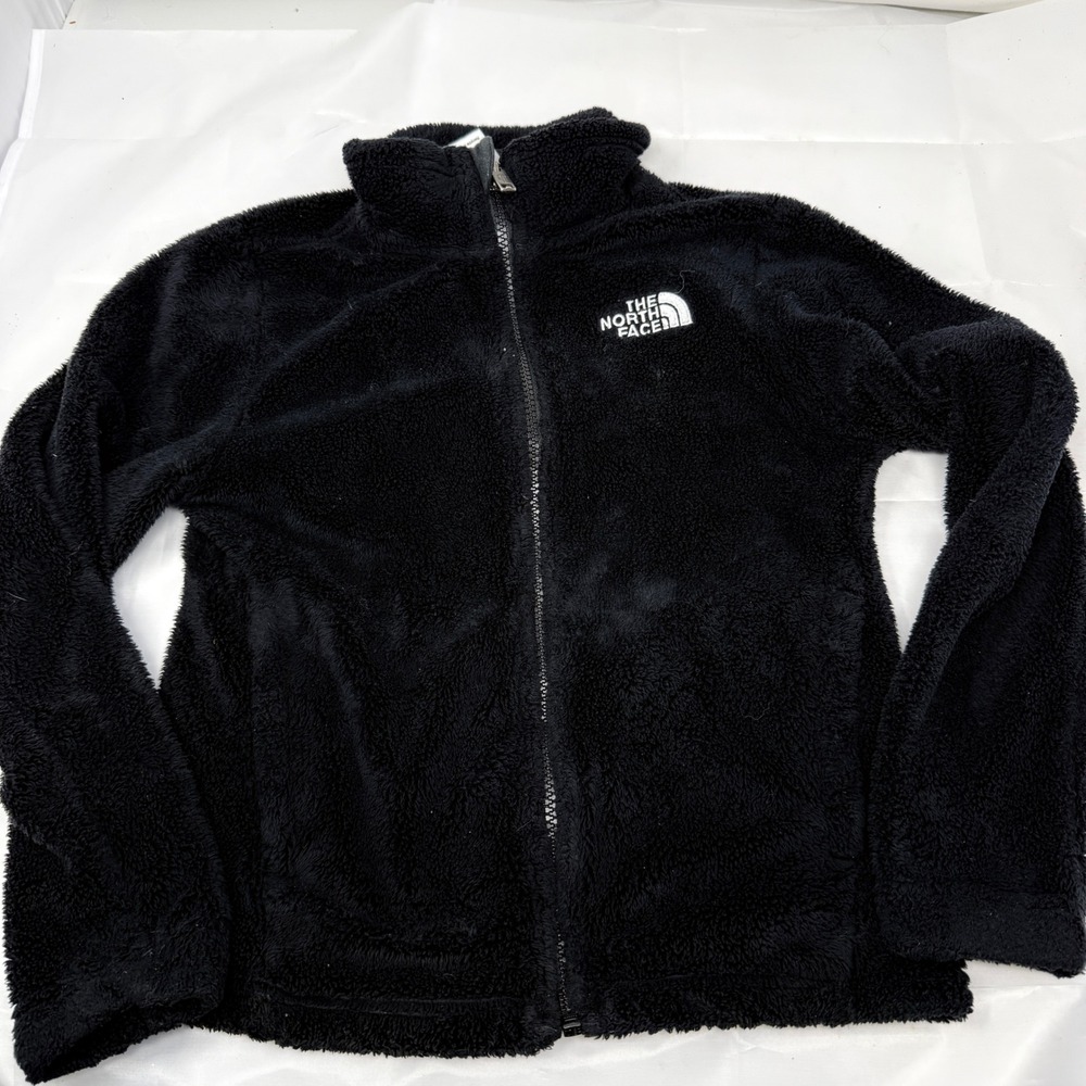 The North Face Black Oso Fleece Jacket Circular Design Size 2T A7WPJ